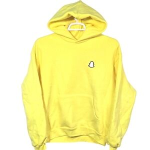 Madhappy x Snapchat Limited Edition Classic Fleece Hoodie M Yellow NEW‎